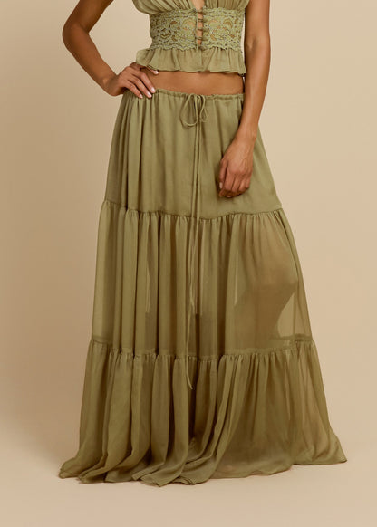SABRINA SKIRT PISTACHIO