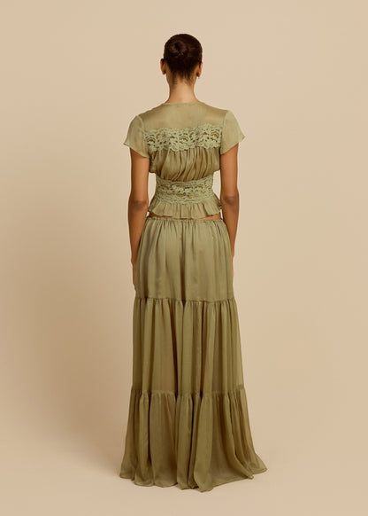 SABRINA SKIRT PISTACHIO