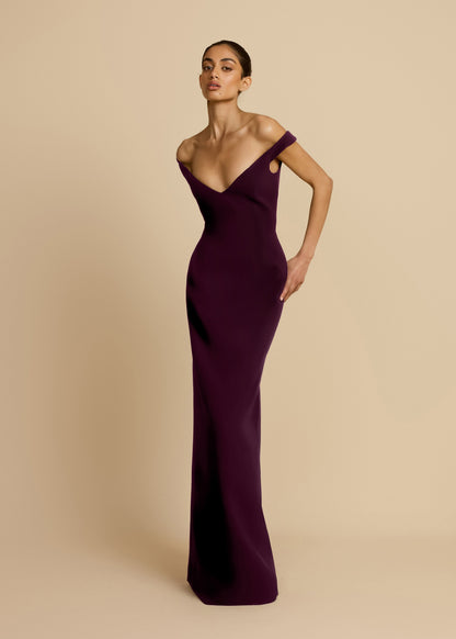 ELLERY DRESS PLUM