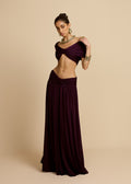 FALDA ALESSIA CIRUELA