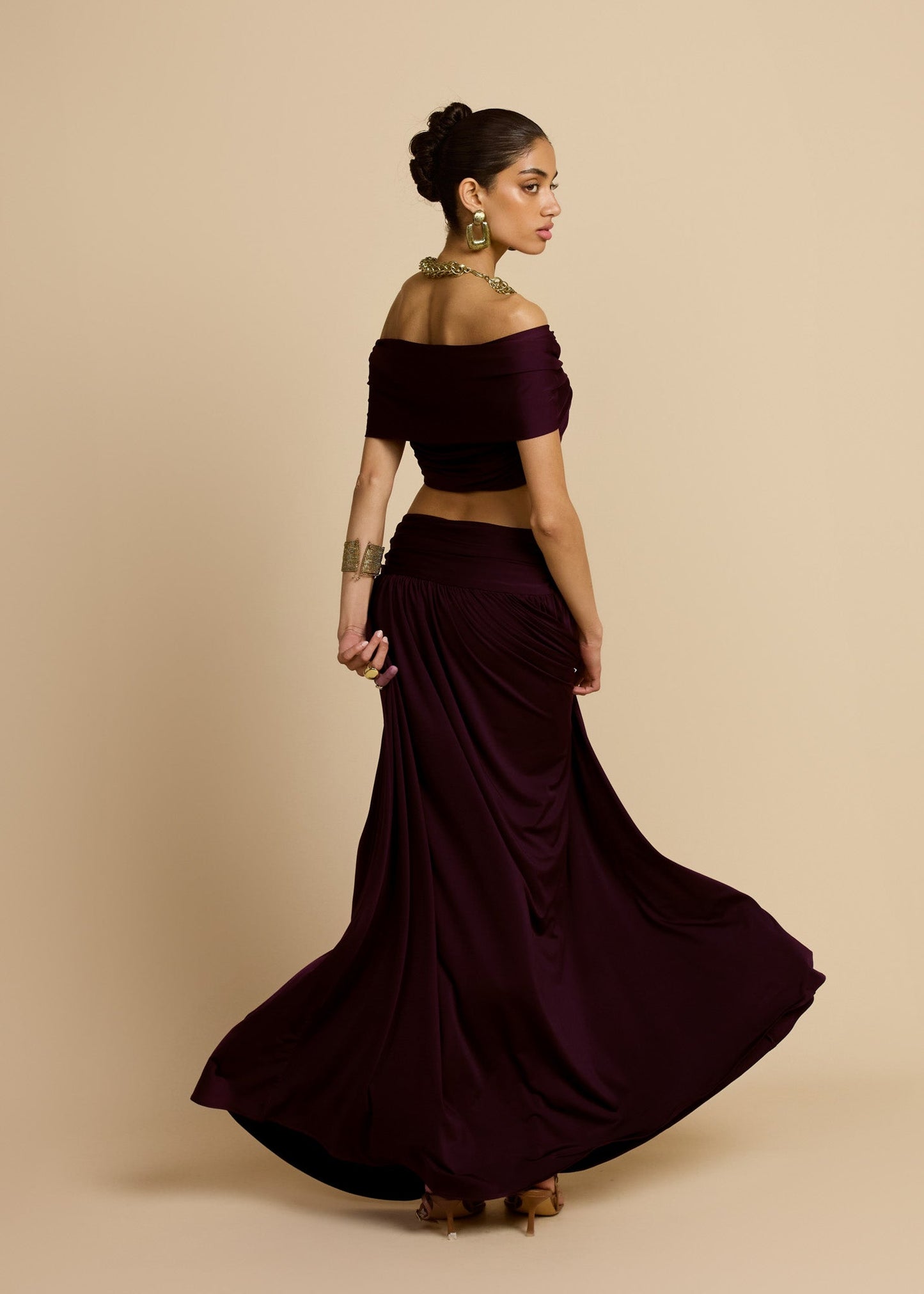 ALESSIA SKIRT PLUM