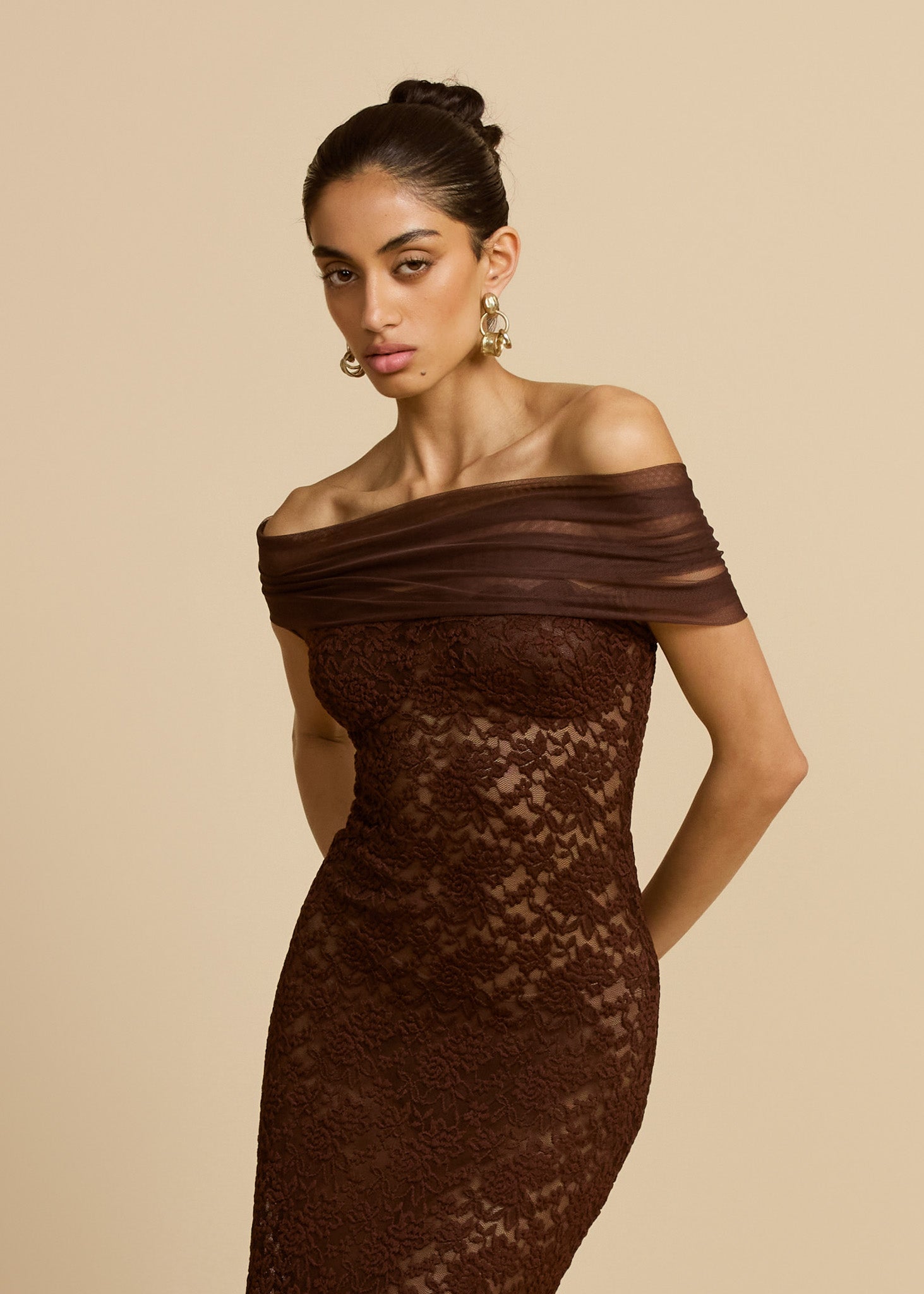 VESTIDO MILANA CHOCOLATE