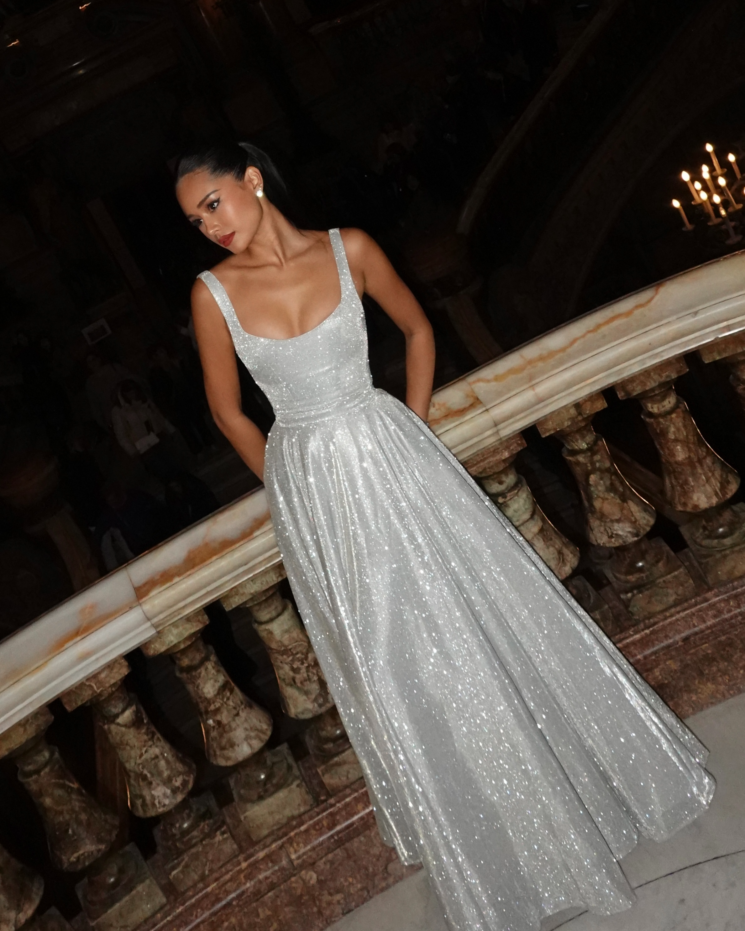 El Maxi Vestido Brillante Scarlett