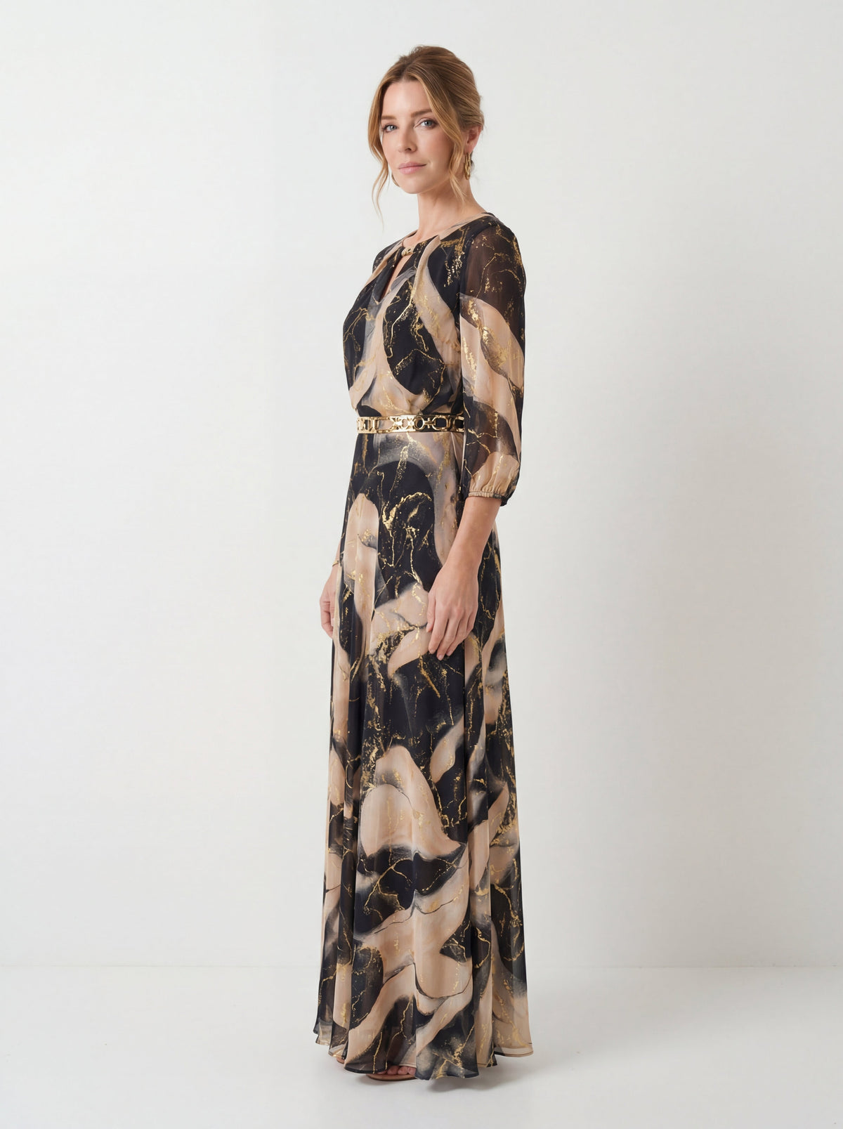 Vestido Gasa - Estampado