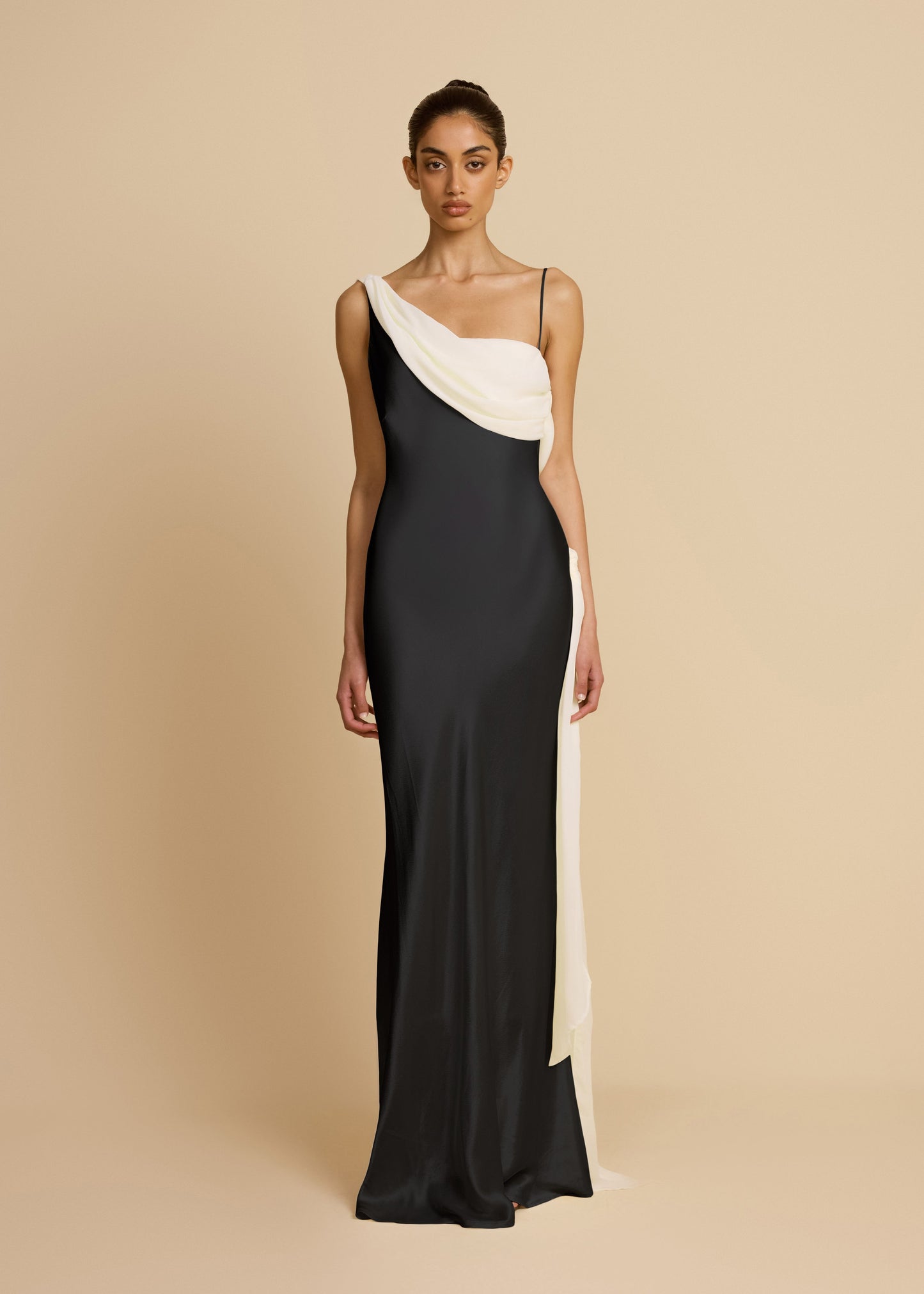 HELENA DRESS BLACK & IVORY