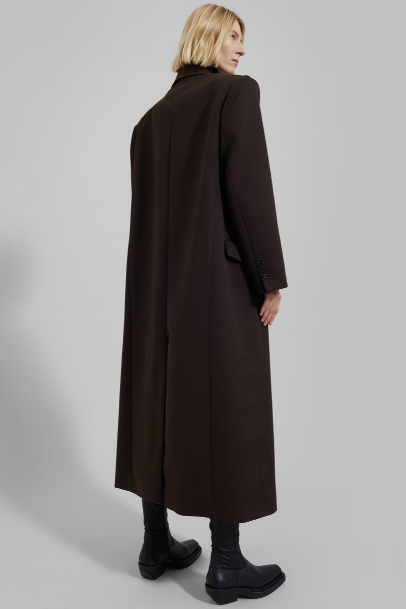 Kelly Women's Double-Breasted Coat - Maxi, Elegant
