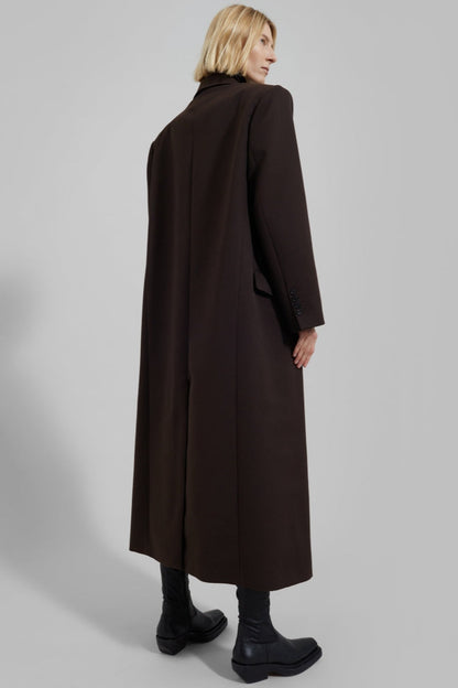 Kelly Women's Double-Breasted Coat - Maxi, Elegant