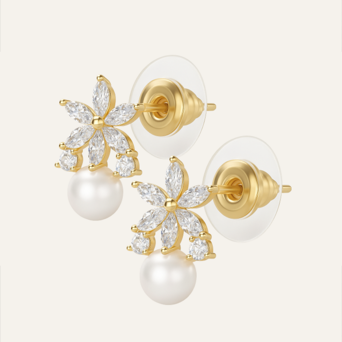 Flor De Luz | Aretes De Moissanita