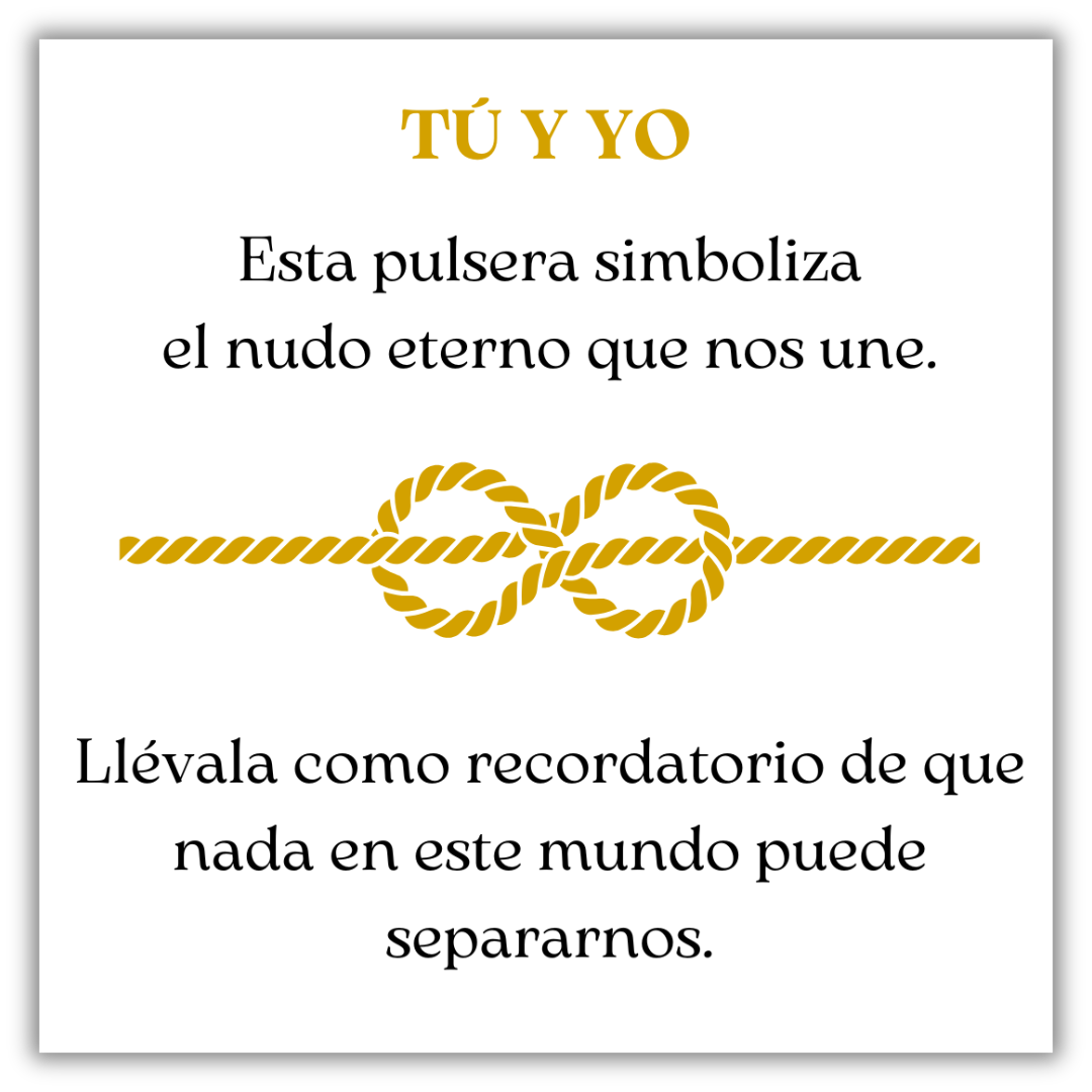 Nudo Eterno™ | Pulsera Tú Y Yo