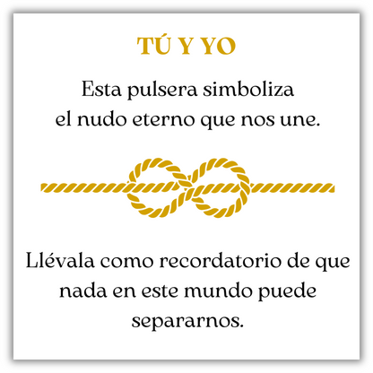 Nudo Eterno™ | Pulsera Tú Y Yo