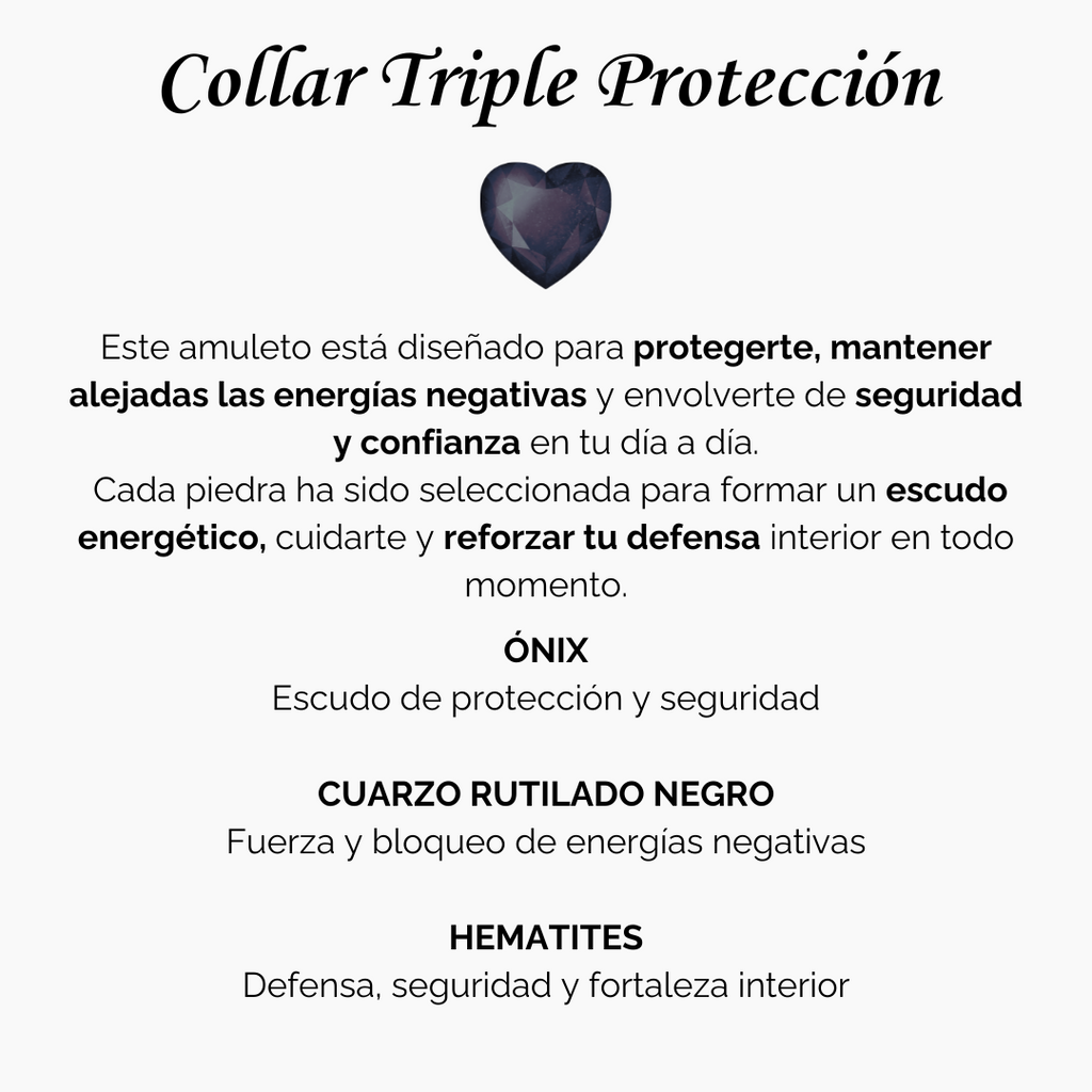Triple Protección | Collar Amuleto De Protección