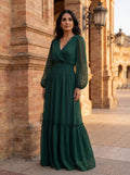 Vestido María - Chifón con Escote en V