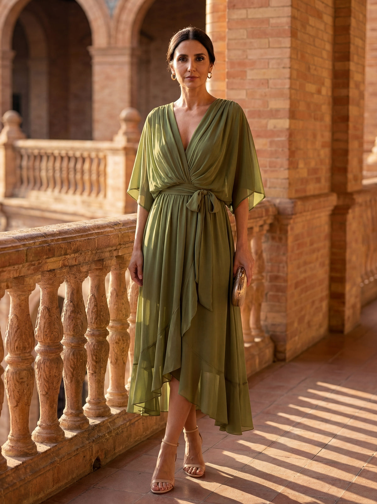 Vestido Monica - Chifón con Escote en V