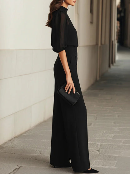 Emma | Elegante Conjunto de Tres Piezas Negro