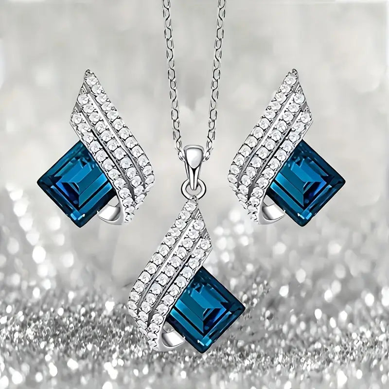 Conjunto de Joyería Aurora Azul