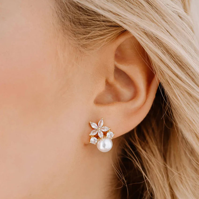 Flor De Luz | Aretes De Moissanita