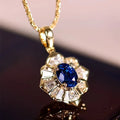 Collar de Oro Noche Azul