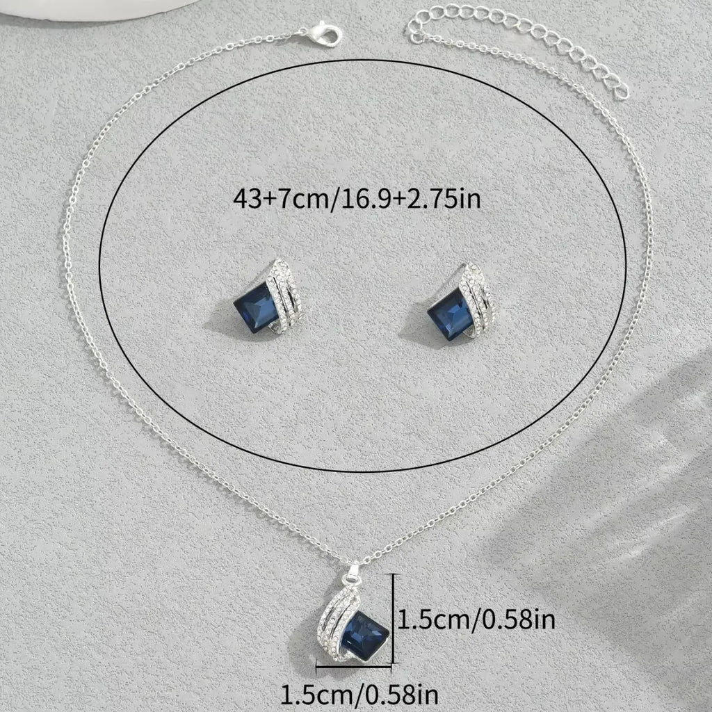 Conjunto de Joyería Aurora Azul