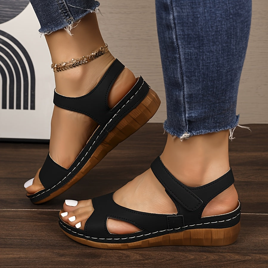 Mireya - Sandalias Efecto Piel con Suela Ergonómica