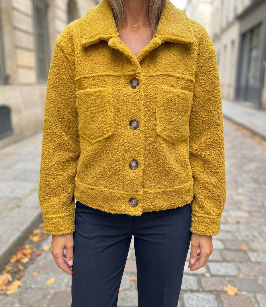 Magdalena™ | Chaqueta Corta de Lana con Solapas