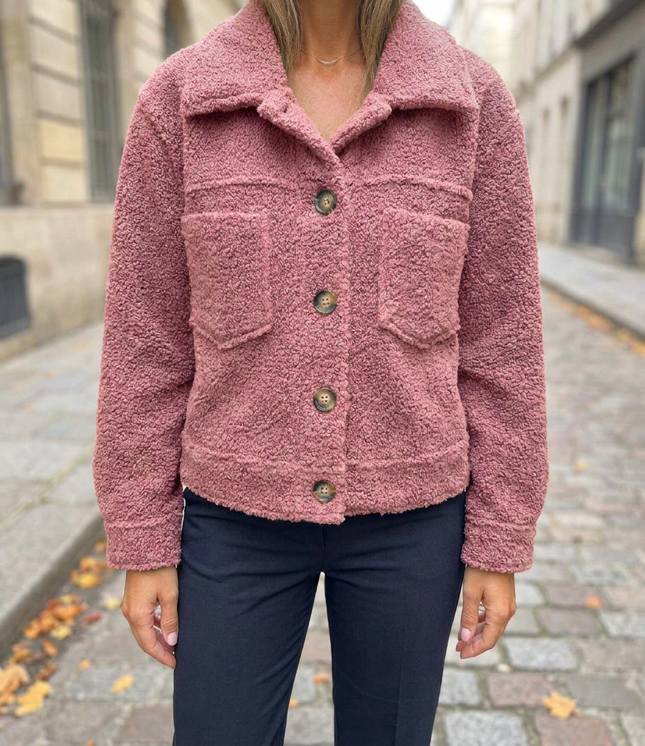 Magdalena™ | Chaqueta Corta de Lana con Solapas