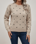 Suéter de Lunares - Casual y Elegante para Damas