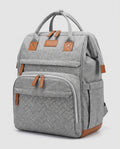 Mochila Pañalera de Gran Capacidad - foto de estudio - color Gris