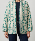 Chaqueta Acolchada con Estampado Étnico