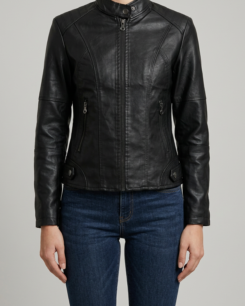 Siena | Chaqueta de Cuero - Negro
