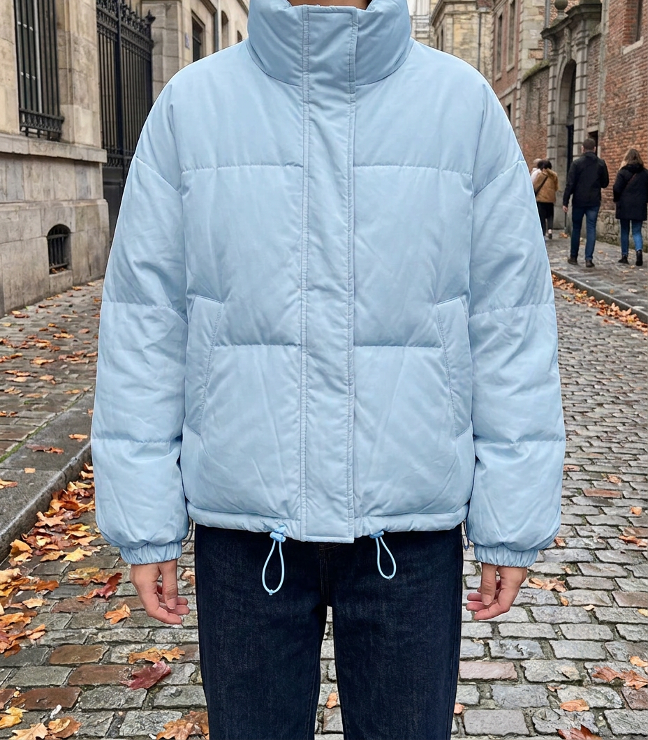 Anorak Corto de Algodón — Estilo Casual Grueso