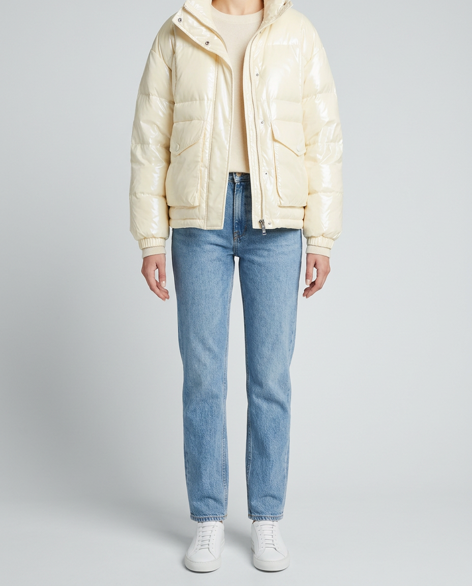 Anorak Acolchado Grueso — Estilo Lazy Chic - Beige
