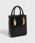 Bolsa de Mano Cuadrada Pequeña - foto de estudio - color Negro
