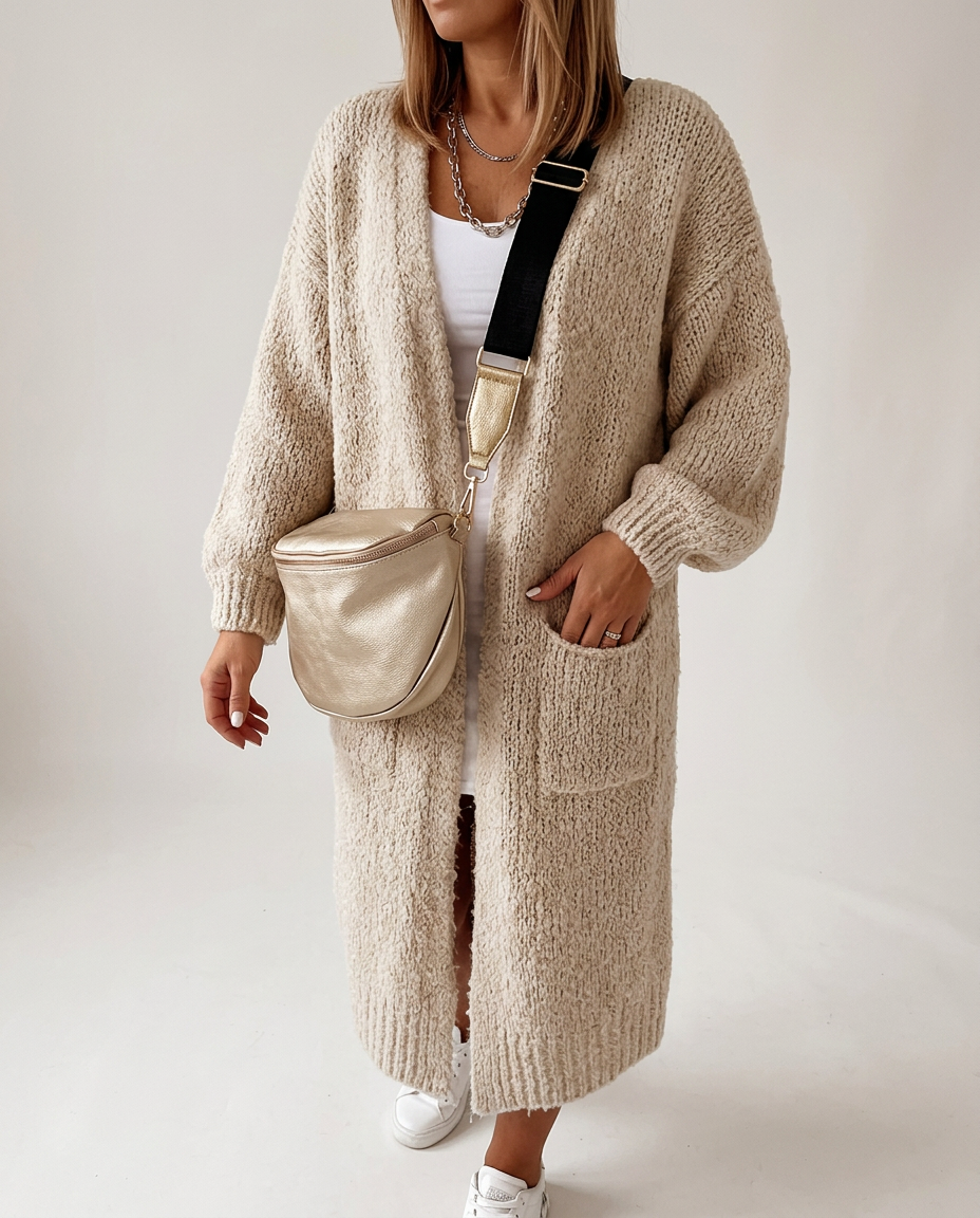 WOLFF | Cárdigan Largo Oversized de Calidad Premium