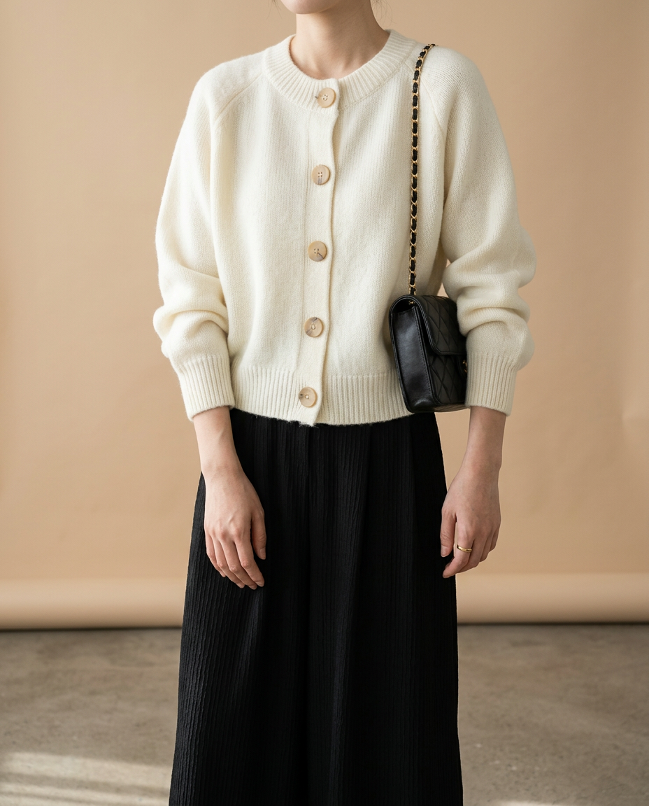 Cárdigan Estilo Lazy Chic — Suéter de Punto Suelto