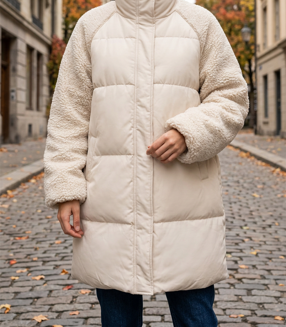 Parka Teddy Bear Japonesa — Pelo de Borrego con Capucha