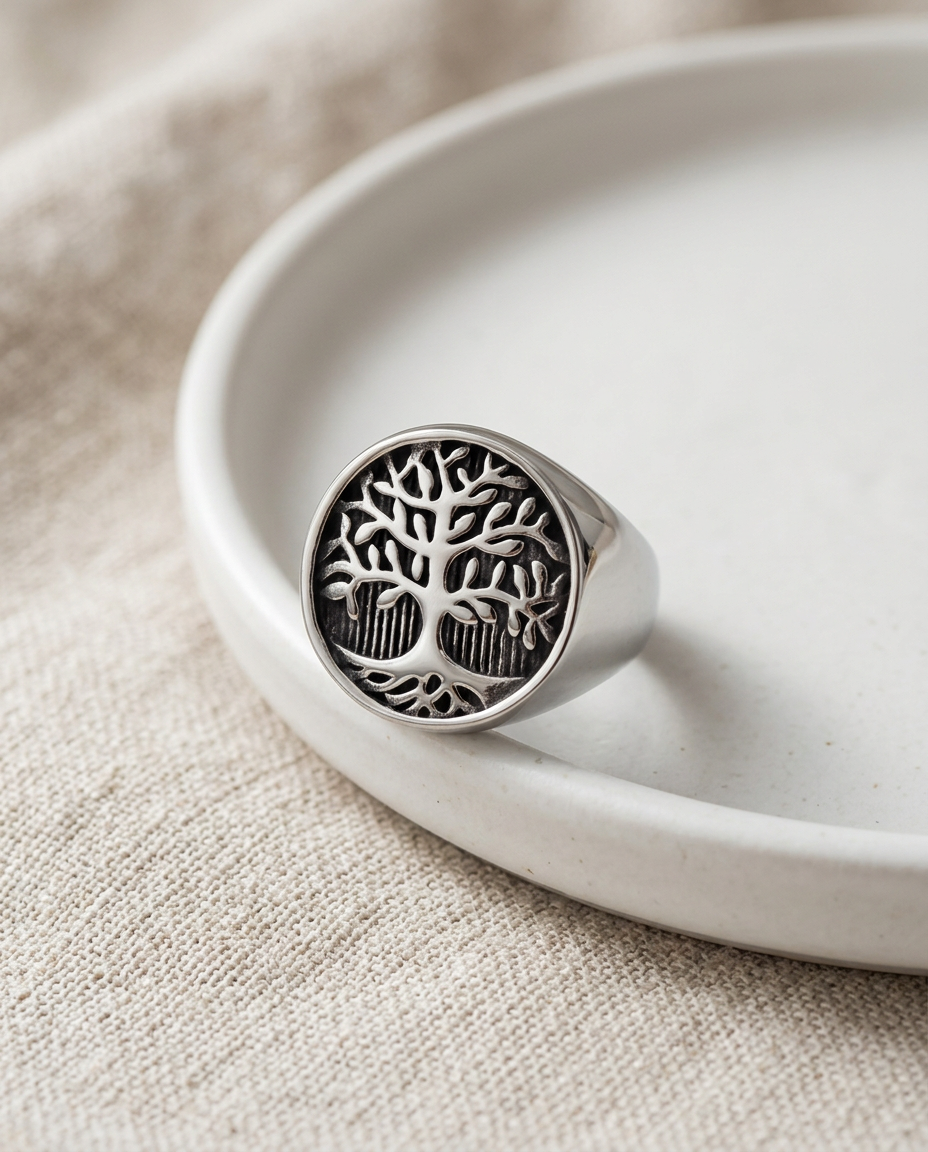 Anillo Retro Árbol de la Vida - detalle
