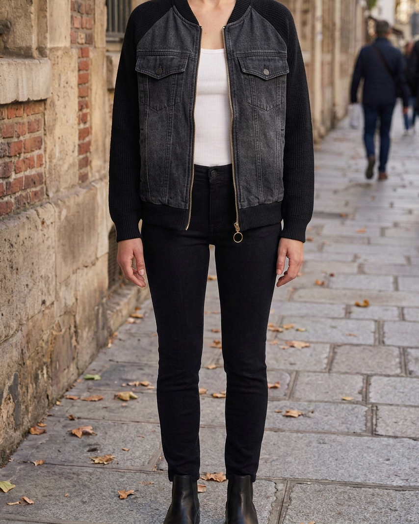Karin | Chaleco Elegante - Negro