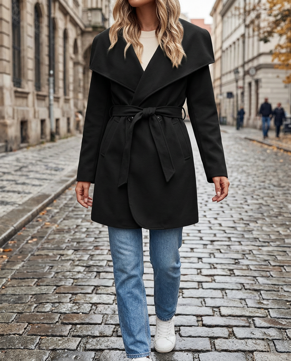 Trench con Cordones — Chaqueta Casual