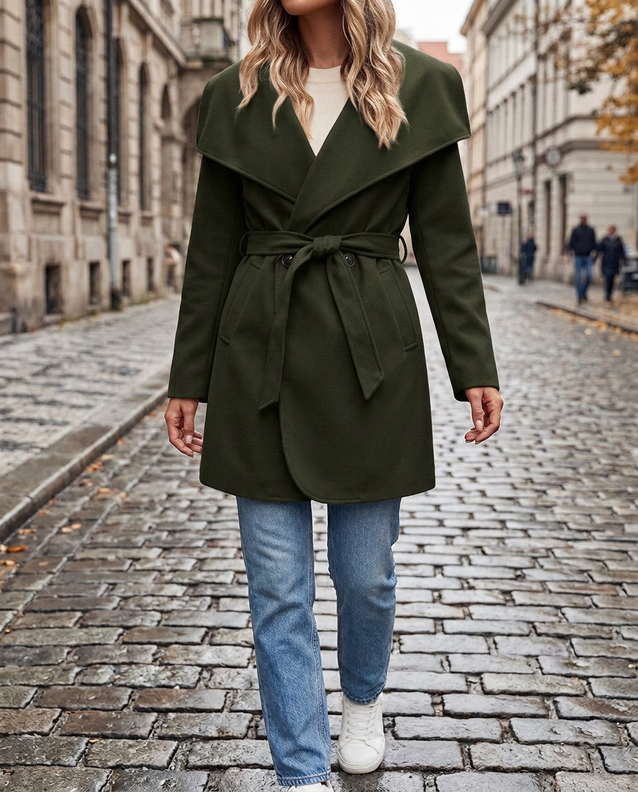 Trench con Cordones — Chaqueta Casual
