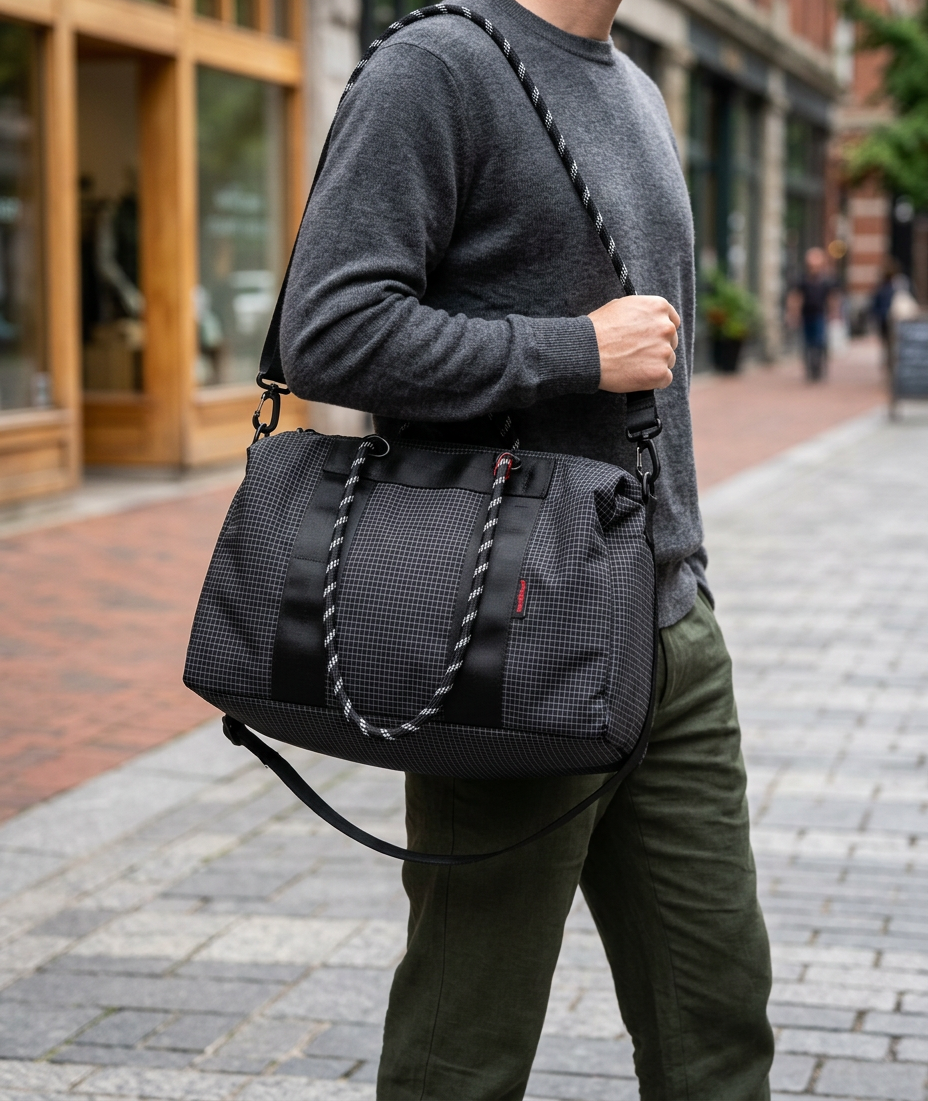 Bolsa Deportiva Impermeable de Gran Capacidad - con modelo
