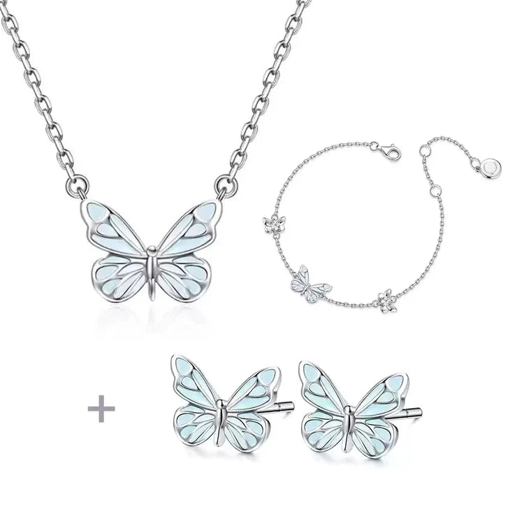 Set Butterfly | Joyería de Mariposa con Brillo Luminoso